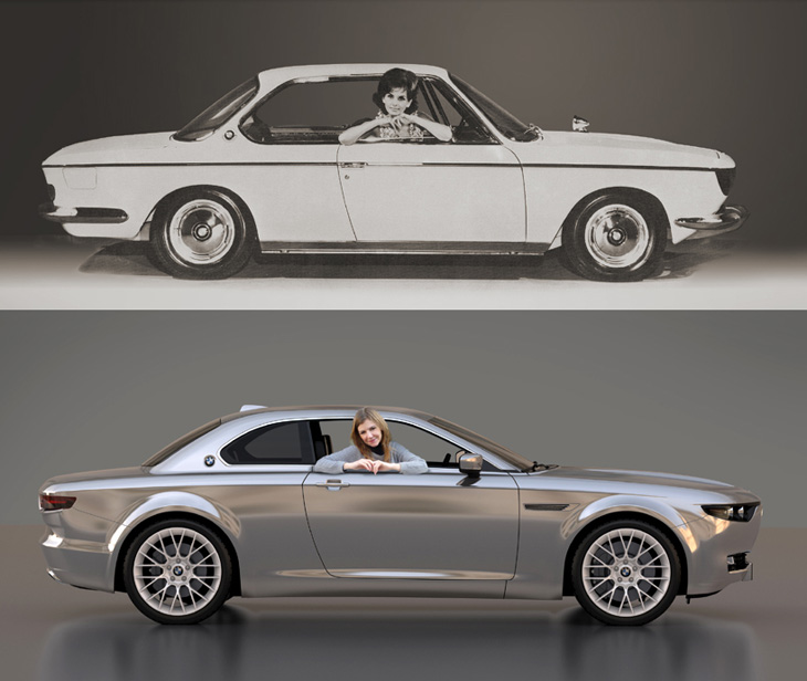 BMW CS Vintage - современная интерпретация легендарных E9 1968 года и CS 1965 года