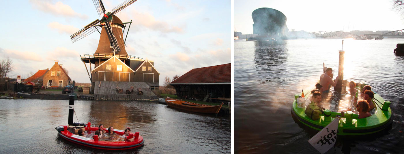 Любой житель Нидерландов может взять напрокат лодку-джакузи HotTug